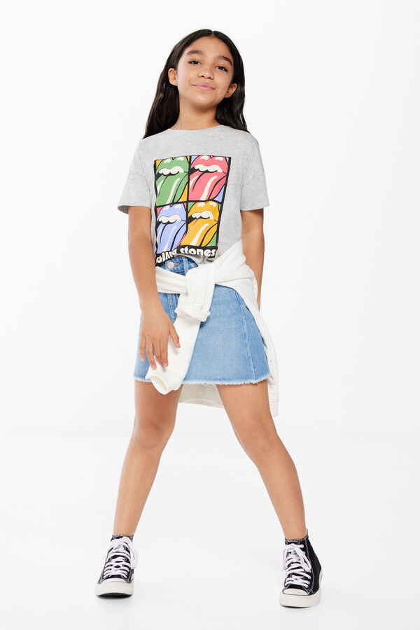 Springfield Kids Camiseta Rolling Stones ni&ntilde;a gris