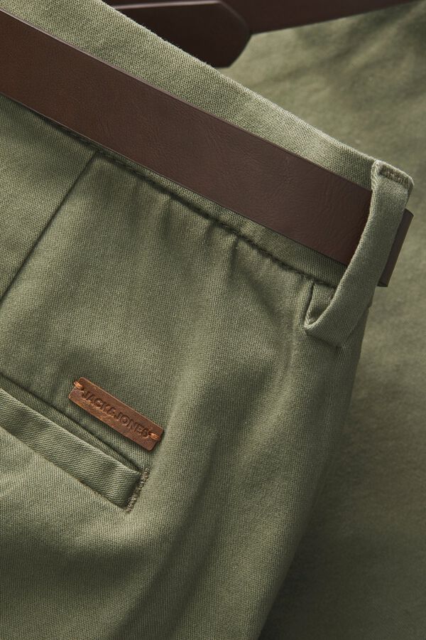 Jack & Jones Bermuda chino cinturon verde