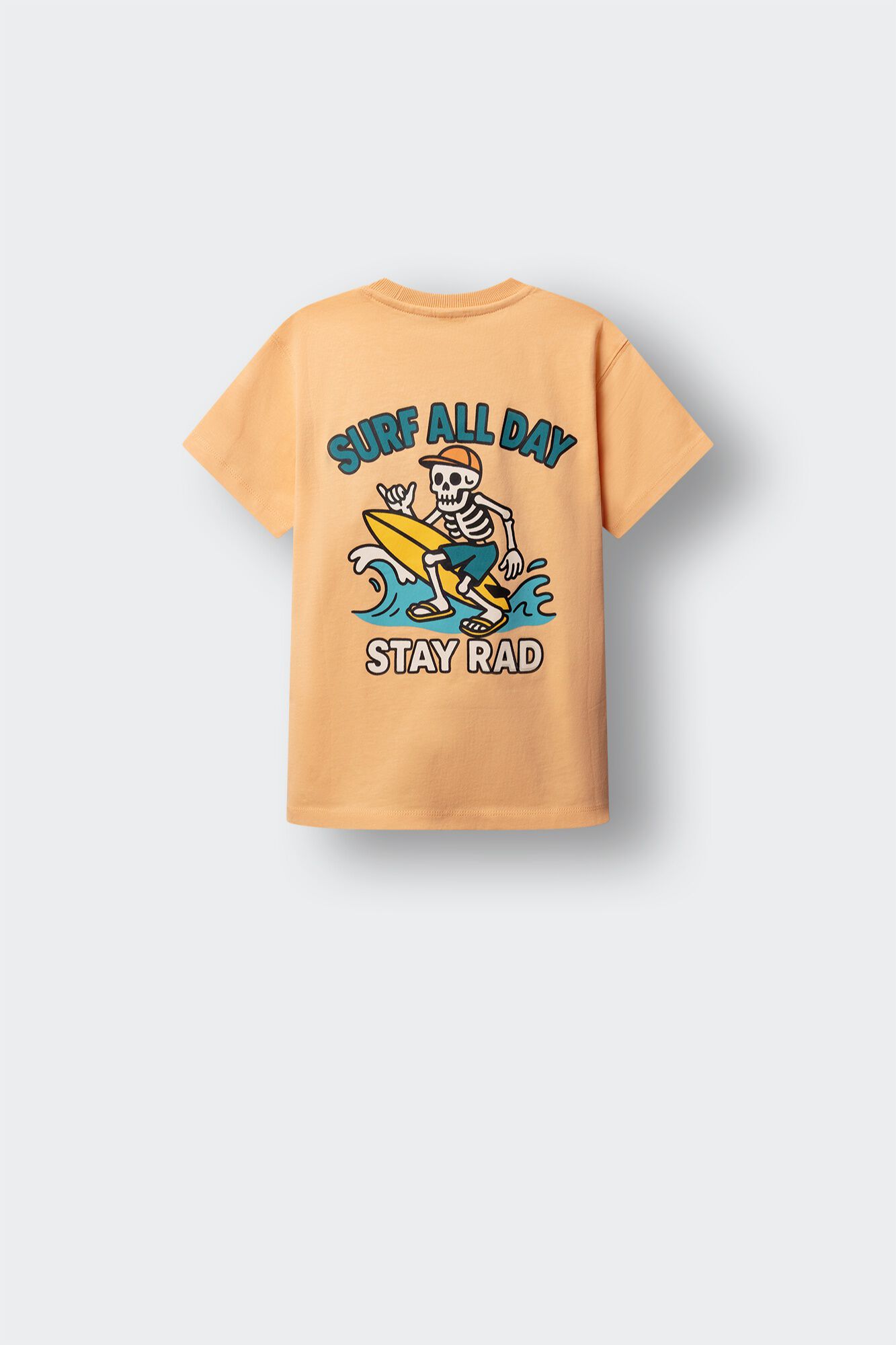 Springfield Kids T-shirt de manga curta com caveira surfista para menino