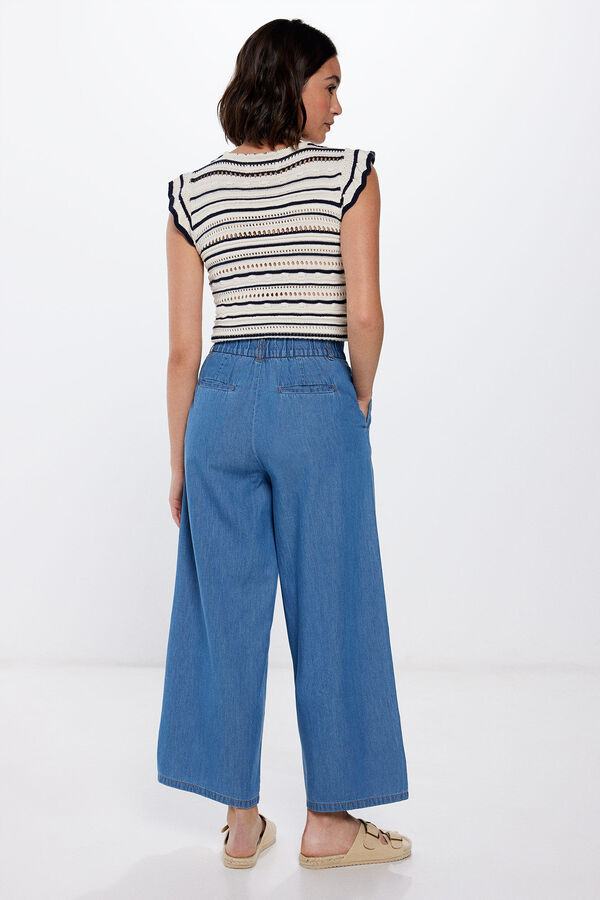 Springfield Pantalón Tencel azul