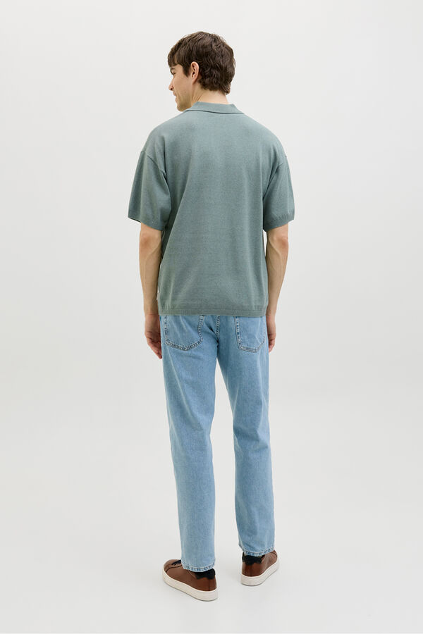 JJ REBEL Polo regular fit gris