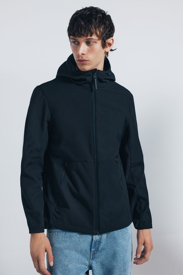 Springfield Parka t&eacute;cnica softshell negro