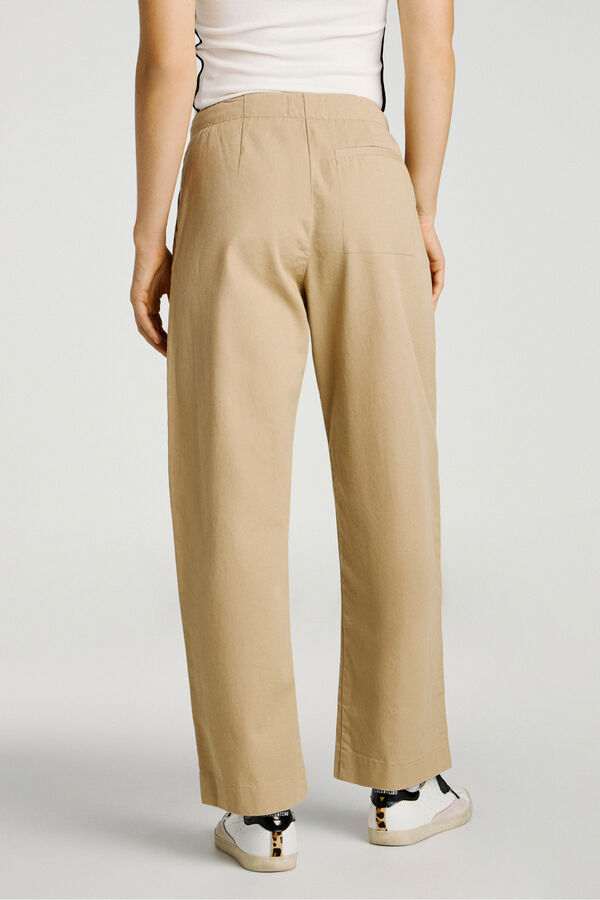 Jack & Jones Pantal&oacute;n Barrel Fit pinzas tostado