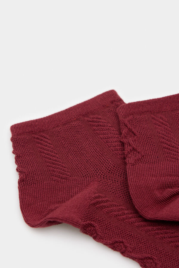 Springfield Camisola meio z&iacute;per vermelho