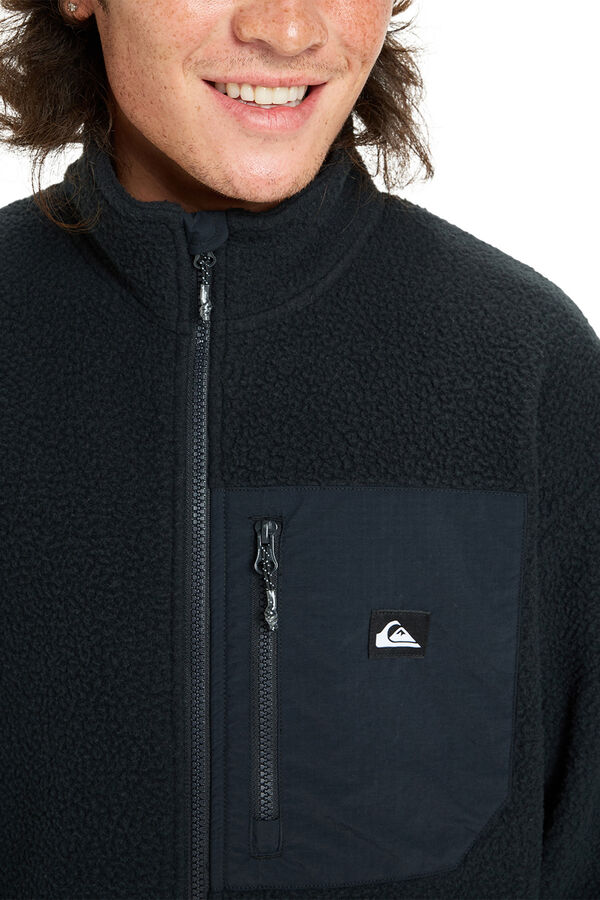Quiksilver Clean Coast - Polar con cremallera para hombre negro