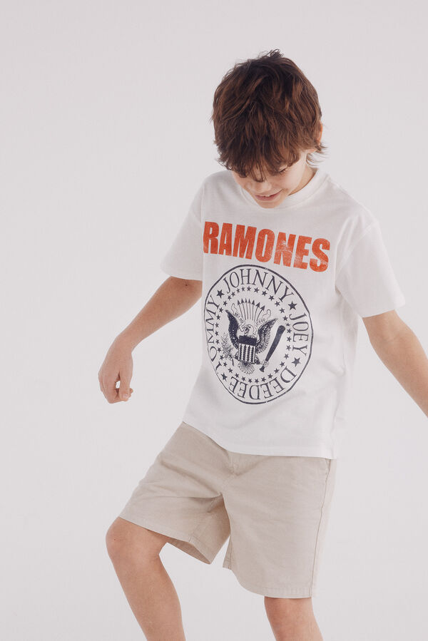 Springfield Kids Camiseta Ramones ni&ntilde;o marfil