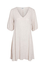 Noisy May Vestido manga curta cru