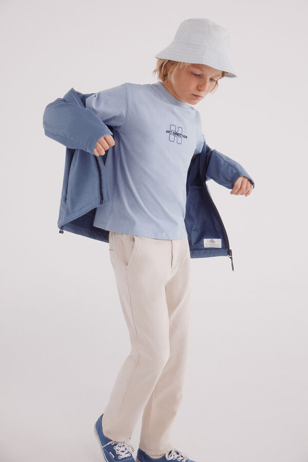 Springfield Kids Camiseta Puzzle ni&ntilde;o azul