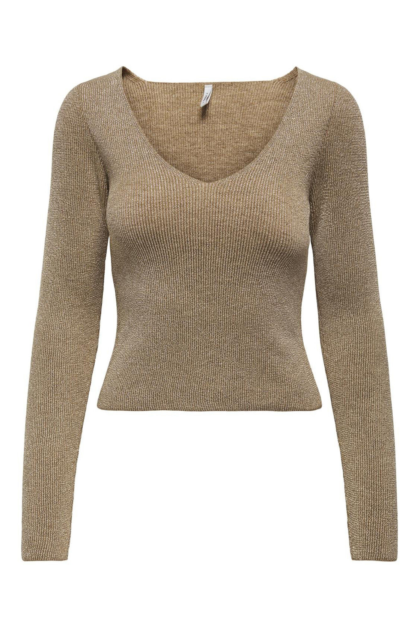 Only Jersey de punto con cuello en V