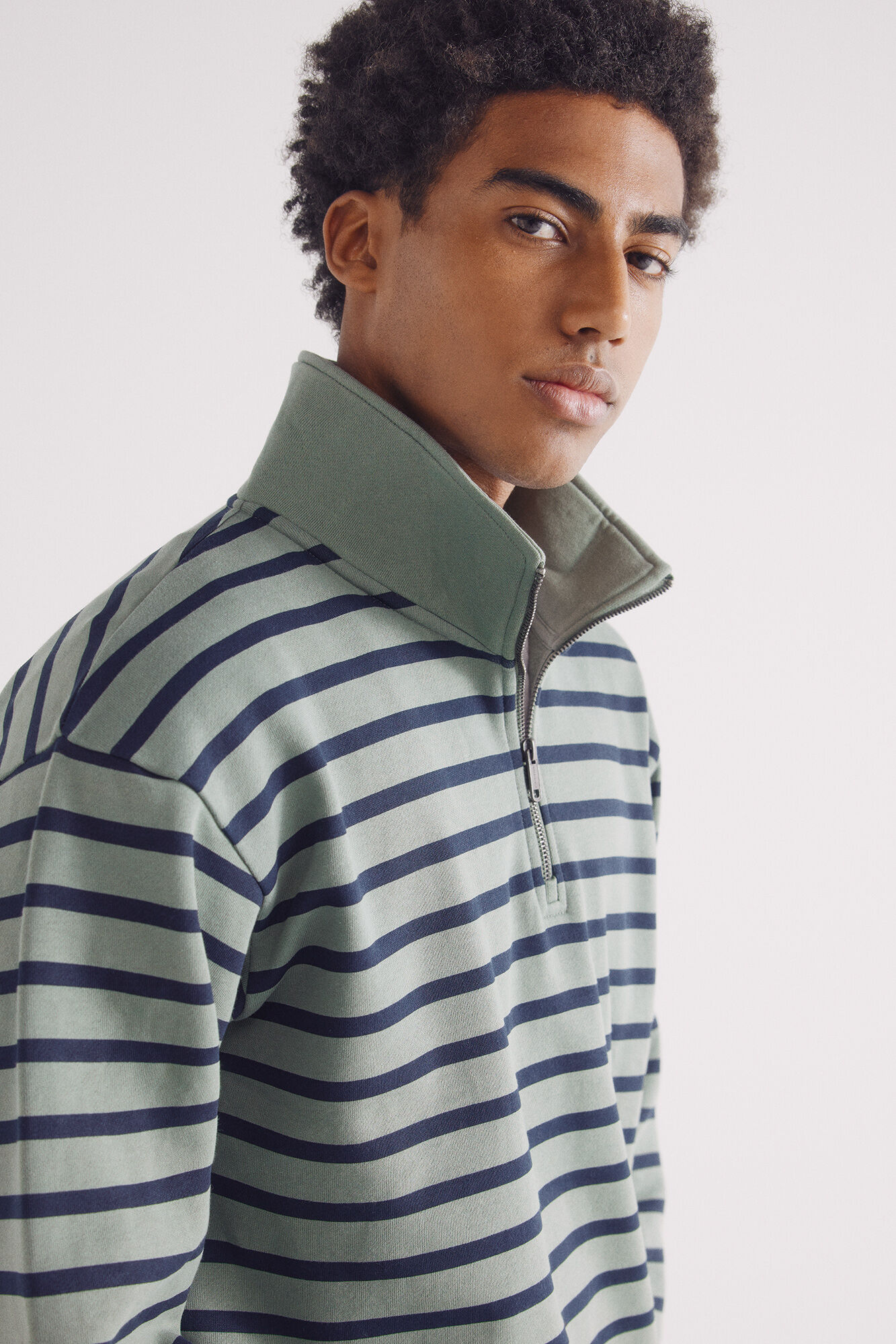 Springfield Sudadera camionero rayas