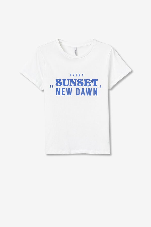 Tiffosi Camiseta Estampada blanco