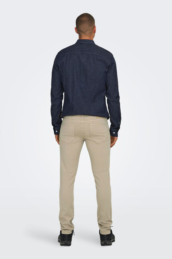 Only & Sons Jeans slim fit masculino cinzento