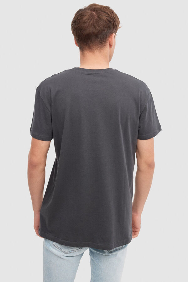 Inside Camiseta Estampado Rick And Morty gris