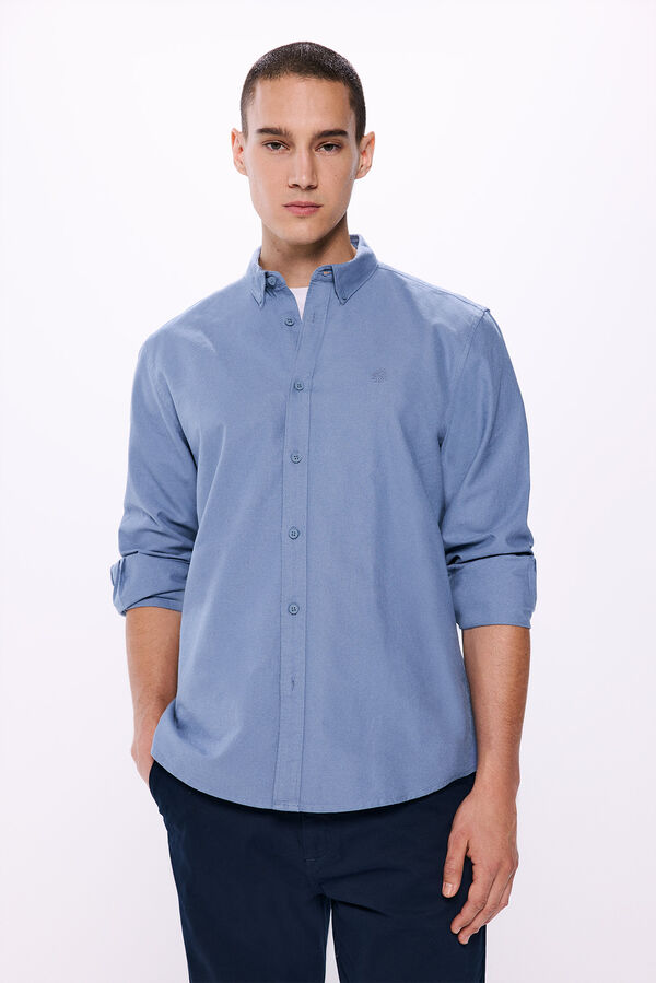 Springfield Camisa oxford azul