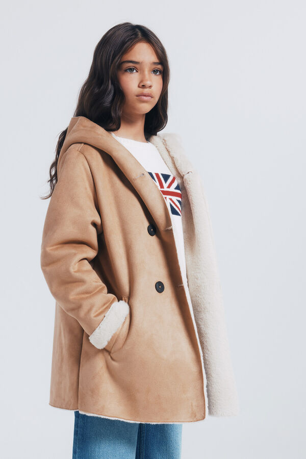 Springfield Kids Jaqueta de tecido trespassado para menina azul