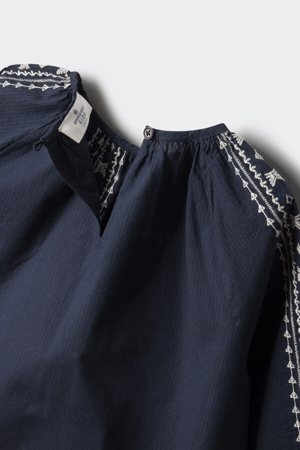 Springfield Kids Blusa bordados ni&ntilde;a azul