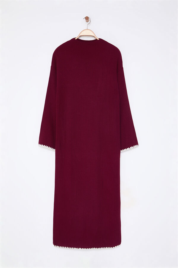 Trendyol Vestido longo de malha estampado