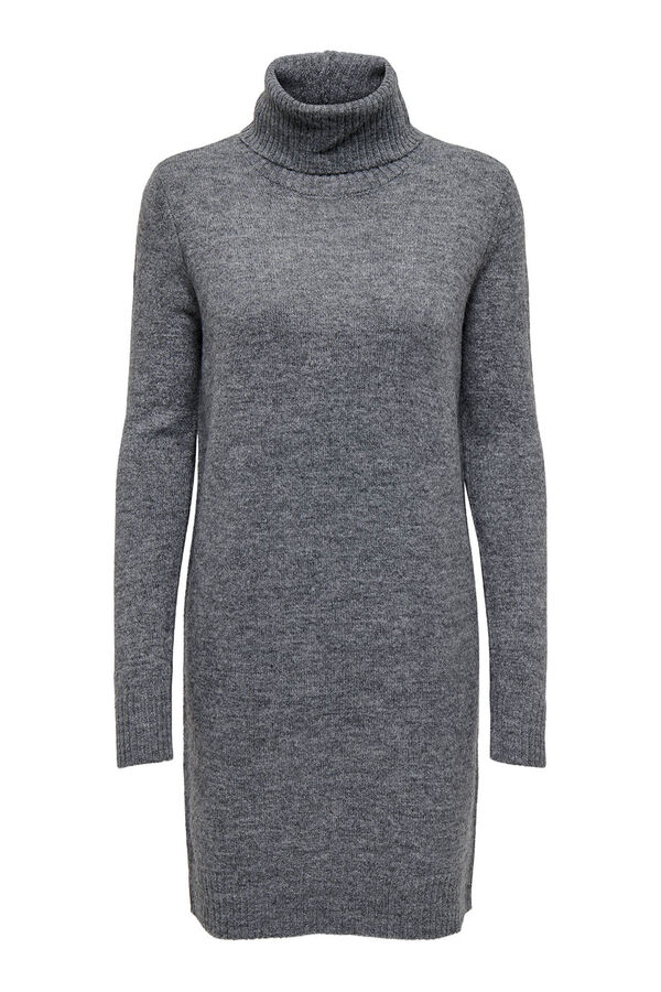 JDY Vestido curto de malha cinzento