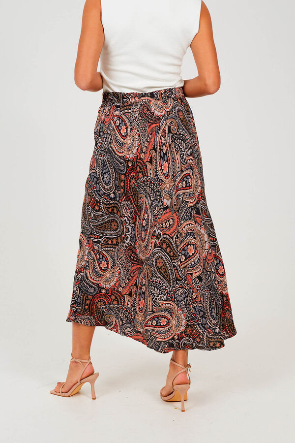 Brave Soul Saia com estampado paisley cru