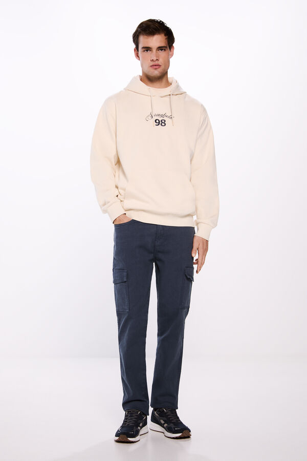 Springfield Pantal&oacute;n cargo lavado slim fit azul