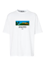 Jack & Jones T-shirt fit padr&atilde;o branco