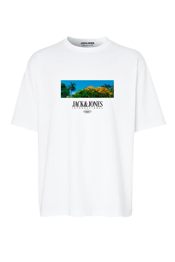 Jack & Jones T-shirt fit padr&atilde;o branco