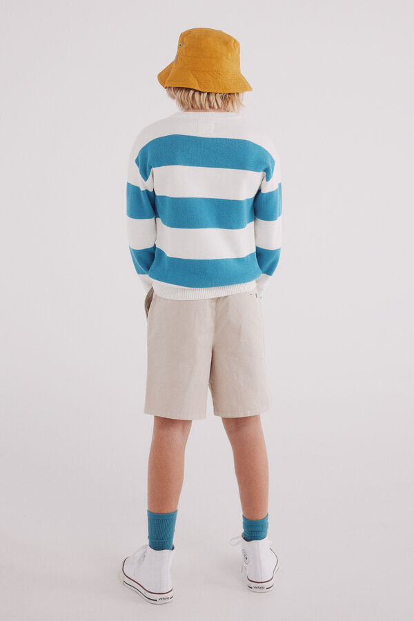 Springfield Kids Bermudas calças chino leves de menino bege