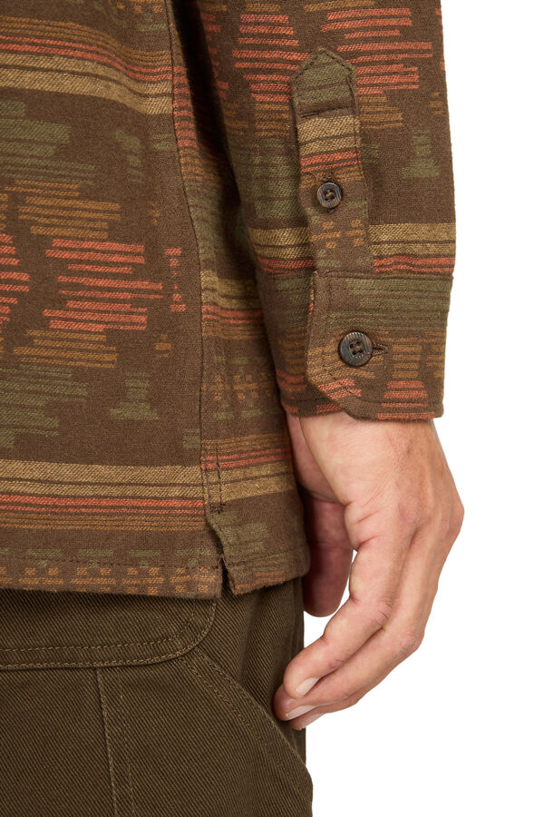 Billabong Camisa Overshirt Estampado &Eacute;tnico kaki