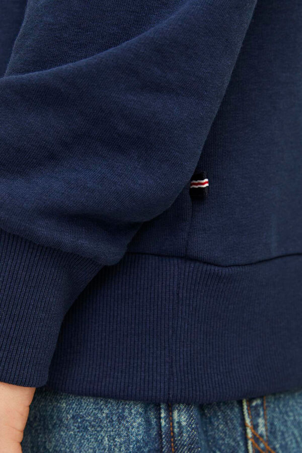 Jack & Jones Sweatshirt com capuz padr&atilde;o azul