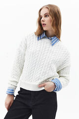 Oxxo Camisola gola barco cinzento