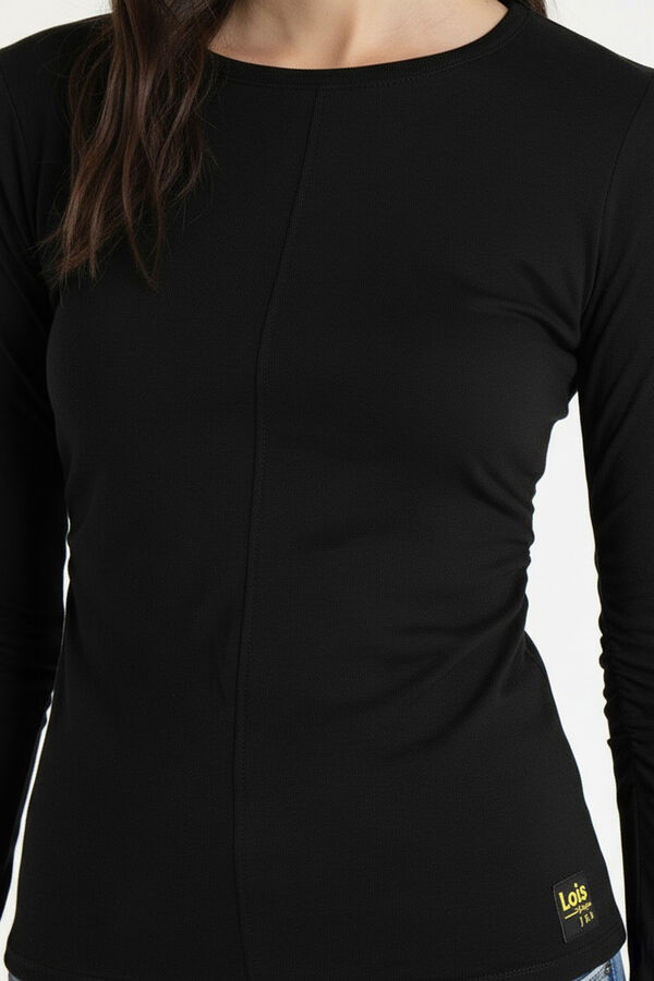 Lois  T-shirt manga comprida preto
