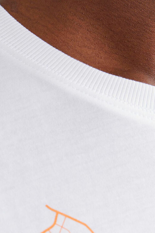 Jack & Jones Sweatshirt print à frente branco