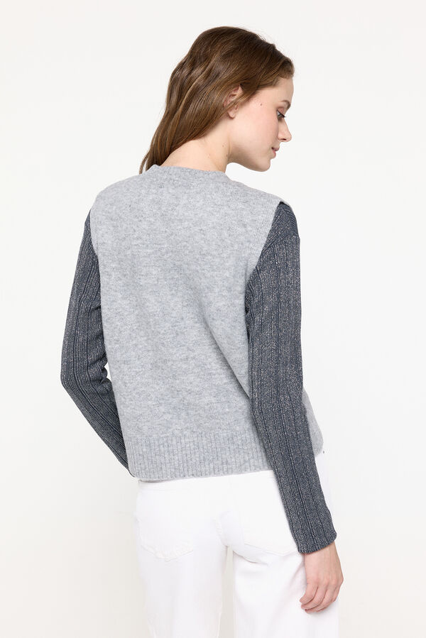 Pieces Chaleco de punto gris
