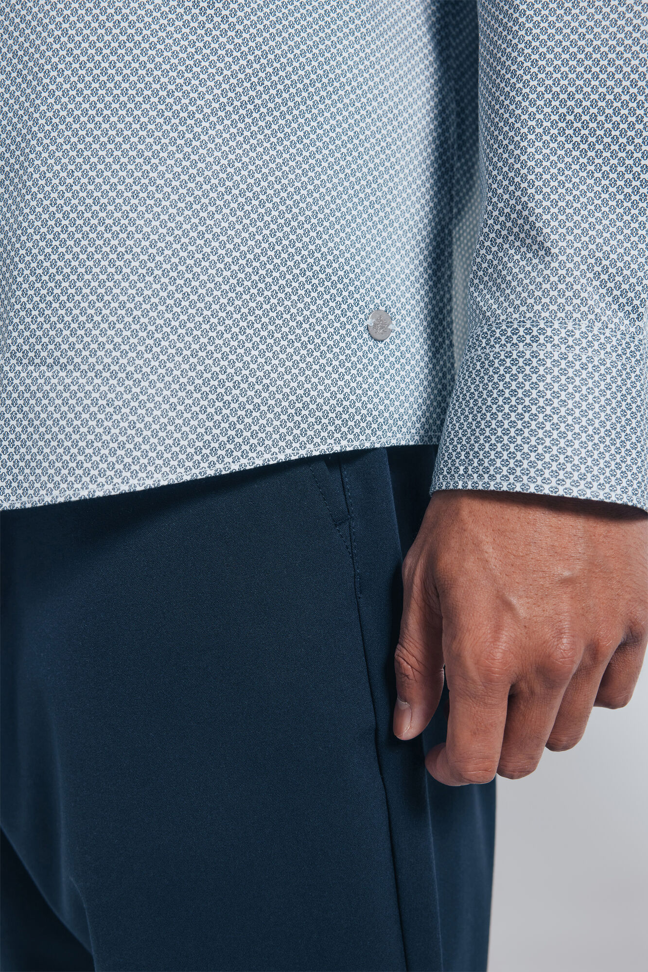 Springfield Camisa popel&iacute;n micro estampado