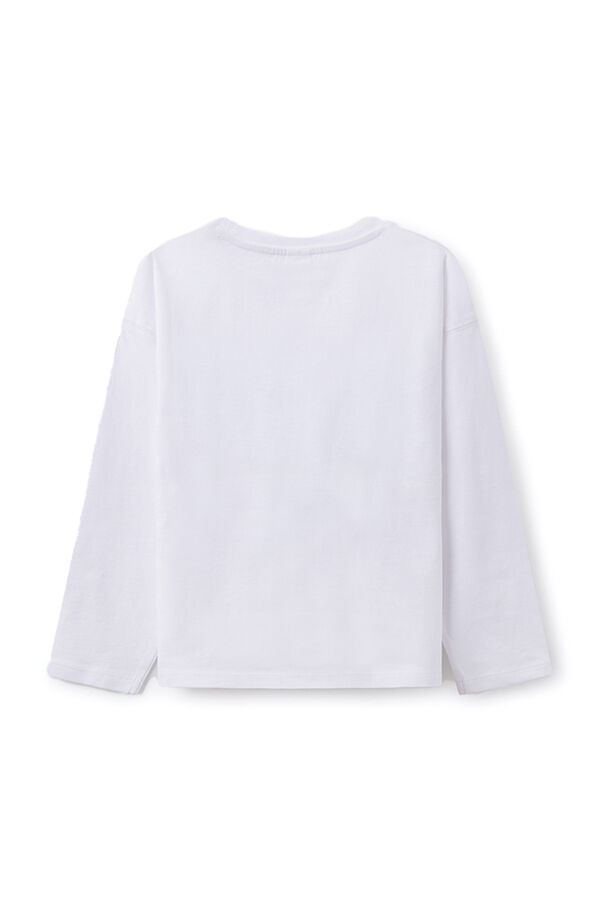 Springfield Kids Camiseta flores ni&ntilde;a beige