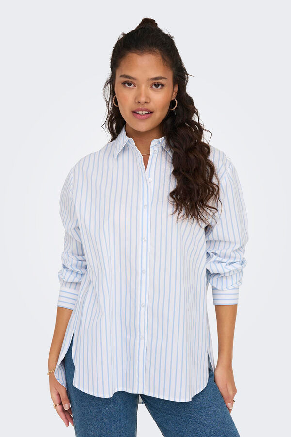 JDY Camisa de algod&atilde;o branco