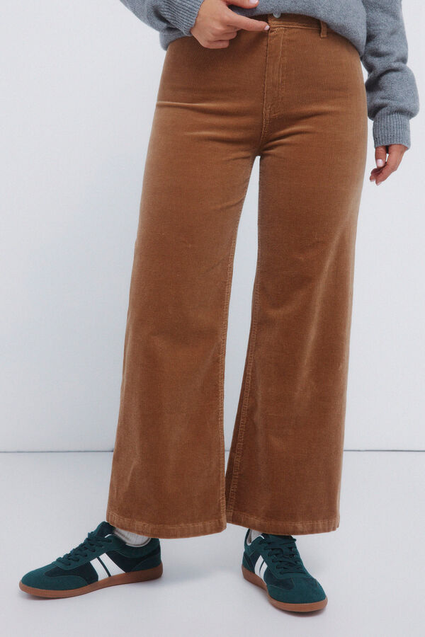 Springfield Pantalones sailor pana tostado