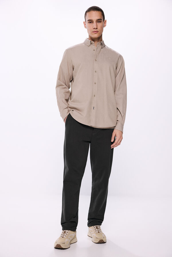 Springfield Camisa dobby cru