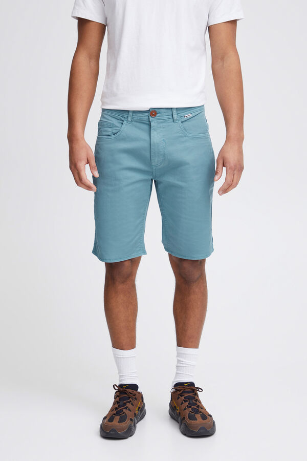 Blend Bermudas de sarja azul