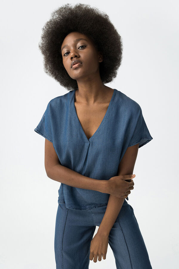 Tiffosi Blusa Denim azul