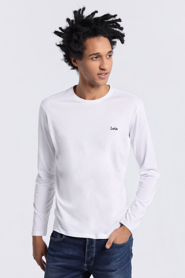 Lois T-shirt manga comprida branco