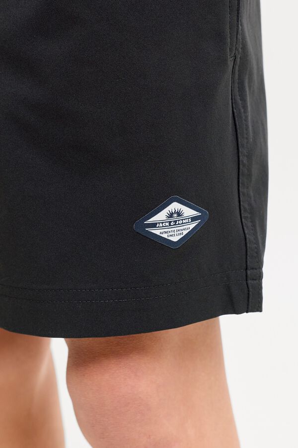 Jack & Jones Junior Ba&ntilde;ador cinturilla logo negro