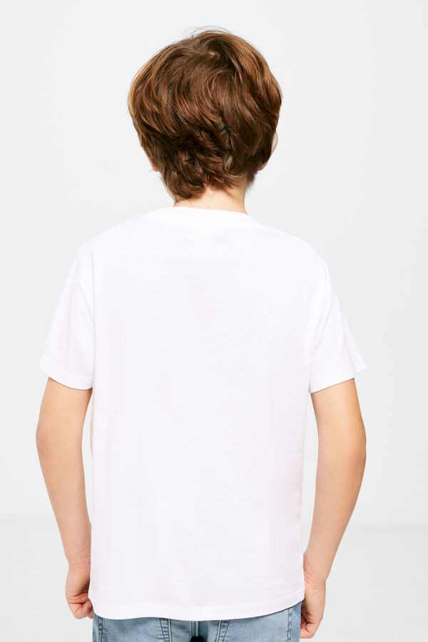 Springfield Kids T-shirt básica logo menino branco
