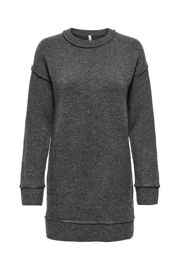 Only Vestido curto de malha  cinzento