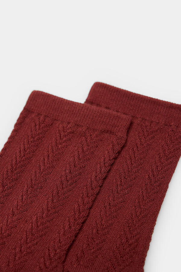 Springfield Calcet&iacute;n largo estructura burdeos