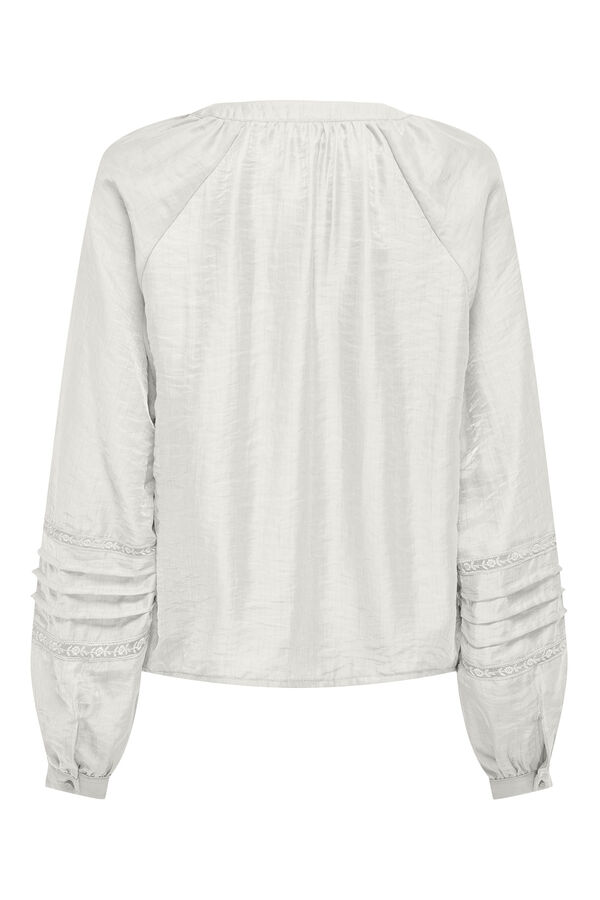 JDY Blusa de manga comprida branco