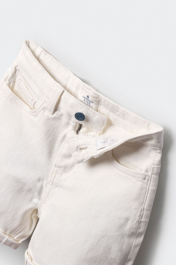 Springfield Kids Bermudas denim rapaz bege