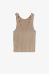 Tiffosi Suéter canelado brilhante cru