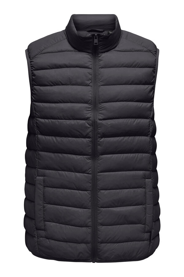 Only & Sons Colete acolchoado leve cinzento