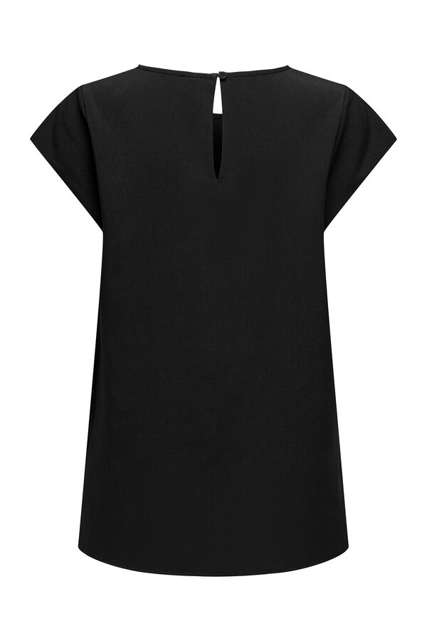 Only Camiseta regular fit manga corta negro